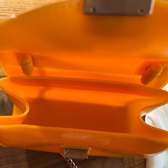 🇮🇹 FURLA Mini Candy Jelly Bag with Top Handle and Crossbody Chain Strap - NWT! - Picture 9 of 10
